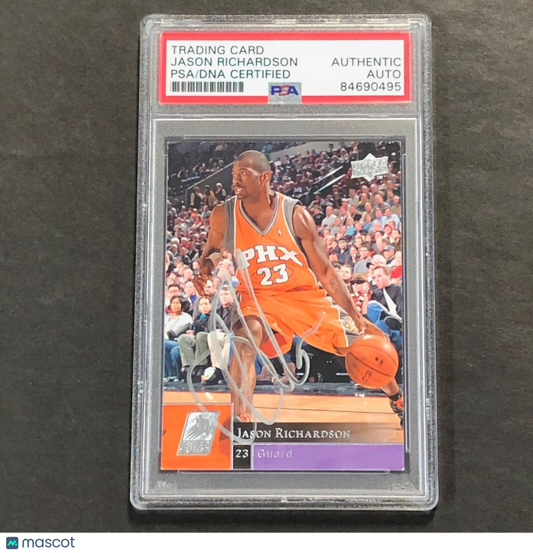 2009-10 Upper Deck Basketball #152 Jason Richardson Signed Card AUTO PSA Slabbed