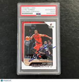 2018-19 NBA Hoops #208 Evan Turner Signed Card AUTO PSA Slabbed Trailblazers