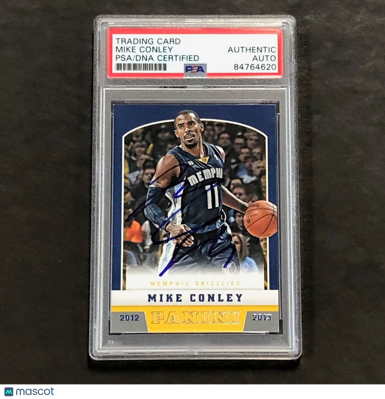 2012-13 Panini Basketball #120 Mike Conley signed Auto Card PSA/DNA Slabbed Griz