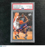 2008-09 Upper Deck Basketball #20 Raymond Felton Signed Card AUTO PSA/DNA Slabbe