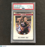 2012-13 NBA Hoops #113 Joel Anthony Signed Card PSA Slabbed Heat
