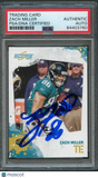 2010 Score Football #139 Zach Miller Signed Card AUTO PSA Slabbed