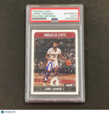 2017-18 NBA Hoops #69 James Johnson Signed Card AUTO PSA/DNA Slabbed Heat