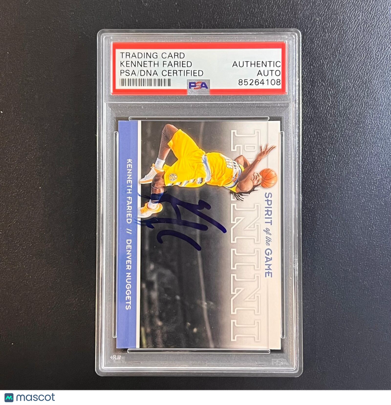 2012-13 Panini #6 Kenneth Faried Signed AUTO PSA Slabbed Nuggets