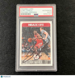 2017-18 NBA Hoops #189 Clint Capela Signed Card AUTO PSA/DNA Slabbed Rockets
