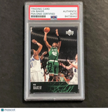 2003-04 Upper Deck #16 Vin Baker Signed Card AUTO PSA/DNA Slabbed Celtics