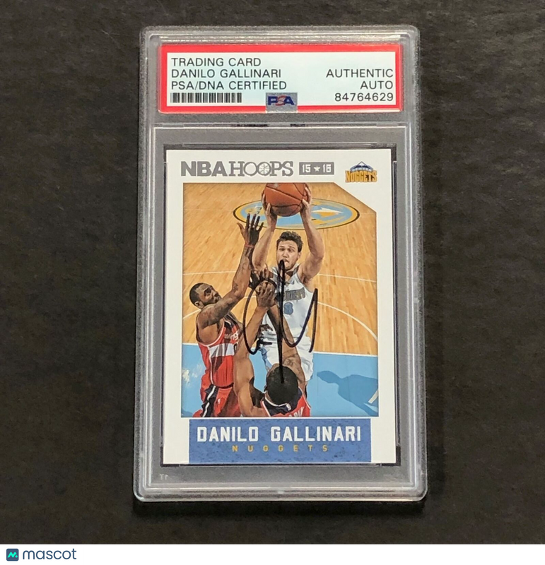 2015-16 NBA Hoops #237 Danilo Gallinari Signed AUTO PSA Slabbed Nuggets