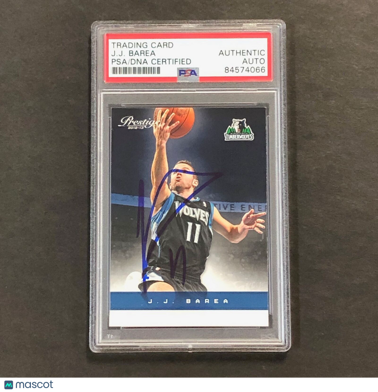 2012 Panini Prestige #9 JJ Barea Signed Card AUTO PSA/DNA Slabbed Timberwolves