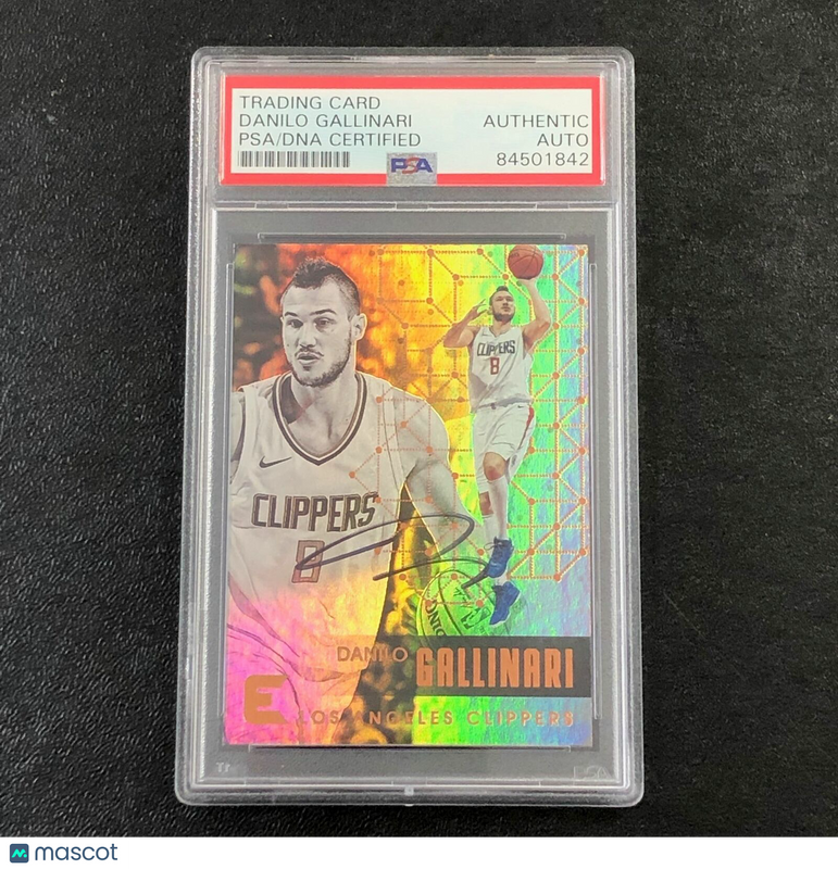 2017-18 Panini Essentials #42 Danilo Gallinari Signed Card AUTO PSA Slabbed Clip