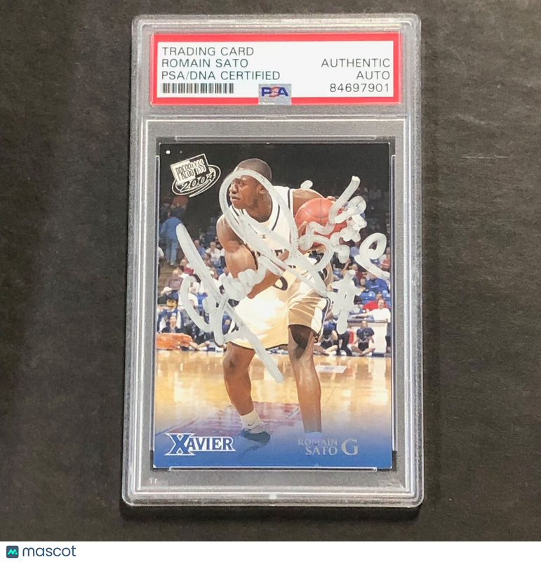 2004 PressPass #24 Romain Sato Signed Card AUTO PSA Slabbed Xavier