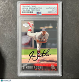 2002-03 Upperdeck #165 Jason Simontacchi Signed Card PSA Slabbed Auto Cardinals