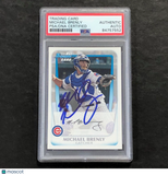 2011 Bowman Prospects #BP15 Michael Brenly Signed Card Auto PSA Slabbed Cubs