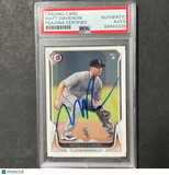 2014 Topps Bowman #130 Matt Davidson Signed Card Auto PSA Slabbed White Sox