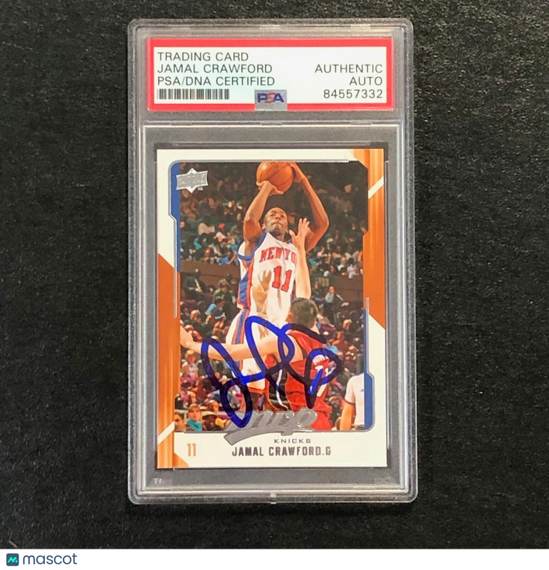 2008-09 Upper Deck MVP #106 Jamal Crawford Signed Card AUTO PSA Slabbed Knicks