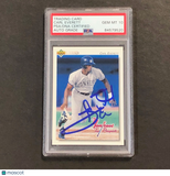 1992 Upper Deck Baseball #155 Carl Everett Signed Card AUTO 10 PSA Slabbed