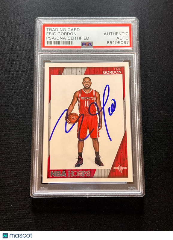 2015-16 Panini NBA Hoops #104 Eric Gordon Signed Card AUTO PSA Slabbed Pelicans