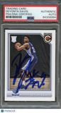 2016-17 Panini Complete #85 Deyonta Davis Signed Card AUTO PSA Slabbed RC Rookie