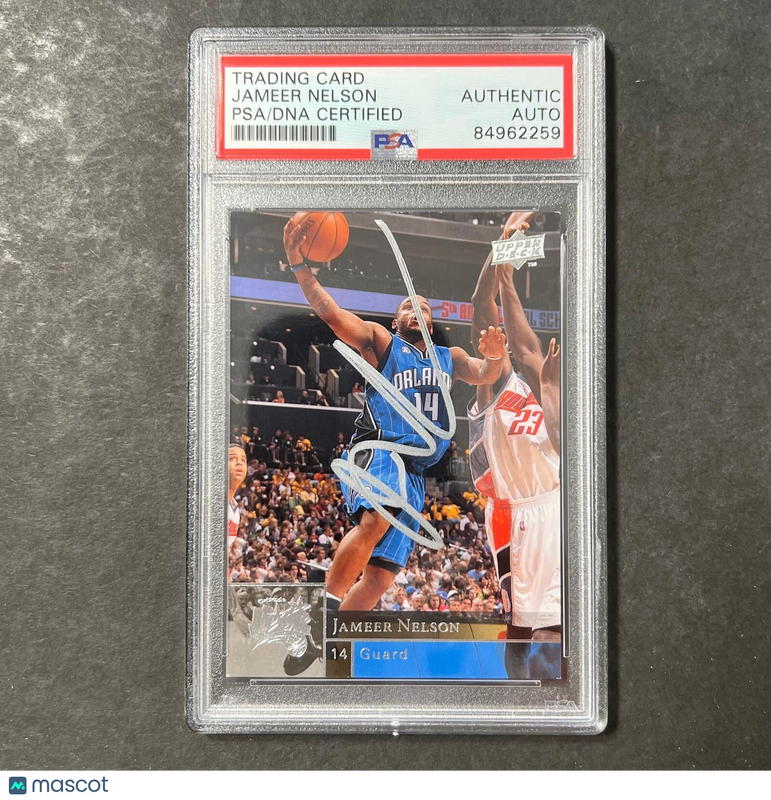 2009-10 Upper Deck #143 JAMEER NELSON Signed Card AUTO PSA Slabbed Magic