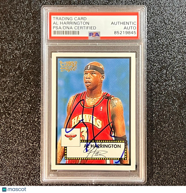 2008-09 Topps Basketball #38 Al Harrington Signed Card AUTO PSA Slabbed Pacers