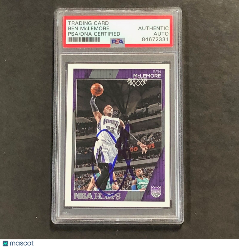 2016-17 NBA Hoops #199 Ben McLemore Signed Card AUTO PSA Slabbed Kings