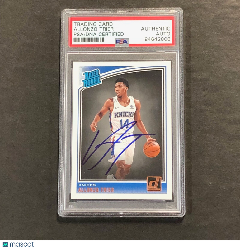 2018-19 Donruss Rated Rookie #175 Allonzo Trier Signed Card AUTO PSA Slabbed RC