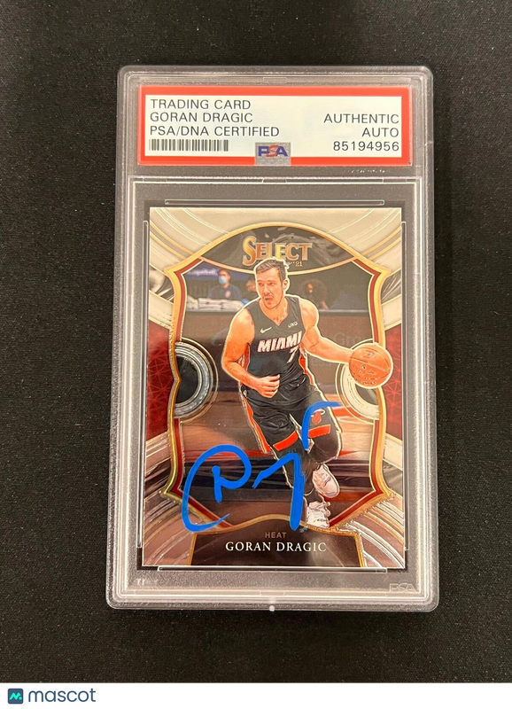 2019-20 Panini Select #22 Goran Dragic Signed Card AUTO PSA/DNA Slabbed Heat