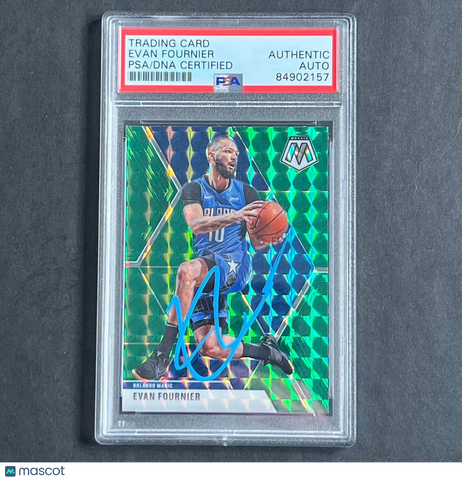 2019-20 Panini Mosaic #2 EVAN FOURNIER Signed Card AUTO PSA Slabbed Magic