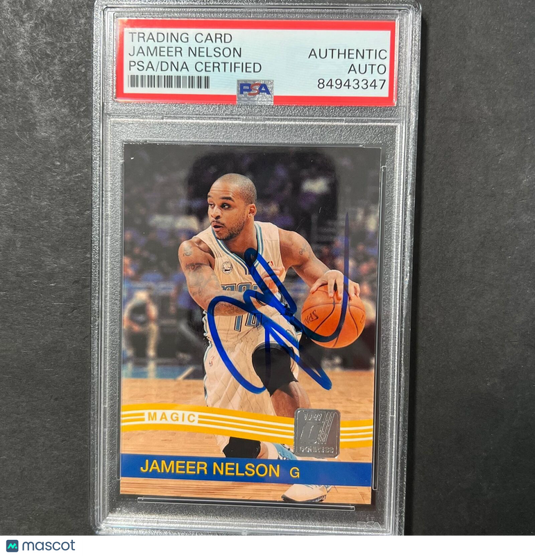 2010 Panini Donruss #179 Jameer Nelson Signed Card AUTO PSA Slabbed Magic