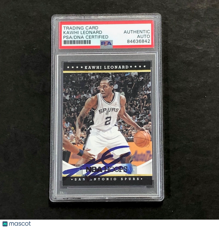 2012 PANINI HOOPS #236 KAWHI LEONARD SIGNED RC AUTO PSA Slabbed Spurs