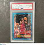 2001-02 Topps Basketball #99 Jamal Crawford Signed Card AUTO PSA Slabbed Bulls