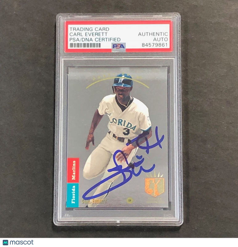 1993 Upper Deck SP #276 CARL EVERETT Signed Card AUTO PSA Slabbed Marlins