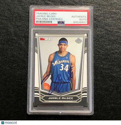 2008-09 Topps Tip-Off #128 JaVale McGee Signed AUTO PSA Slabbed Wizards
