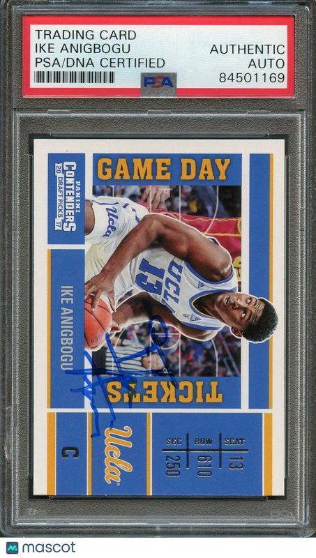 2017-18 Contenders Draft Picks #18 Ike Anigbogu Signed Rookie Card AUTO PSA Slab