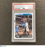 2014-15 NBA Hoops #44 Andrew Nicholson Signed Card AUTO PSA Slabbed Magic