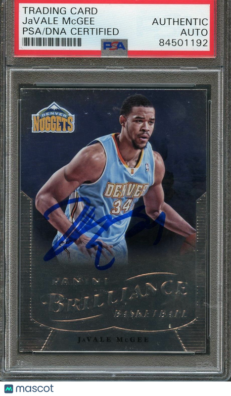 2012-13 Panini Brilliance #59 JaVale McGee Signed AUTO PSA Slabbed Nuggets