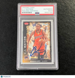 2008-09 Fleer #162 C.J. Watson Signed Card AUTO PSA Slabbed Warriors