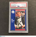 1991 Fleer #155 Jim Lynam Signed Card PSA Slabbed 76ers