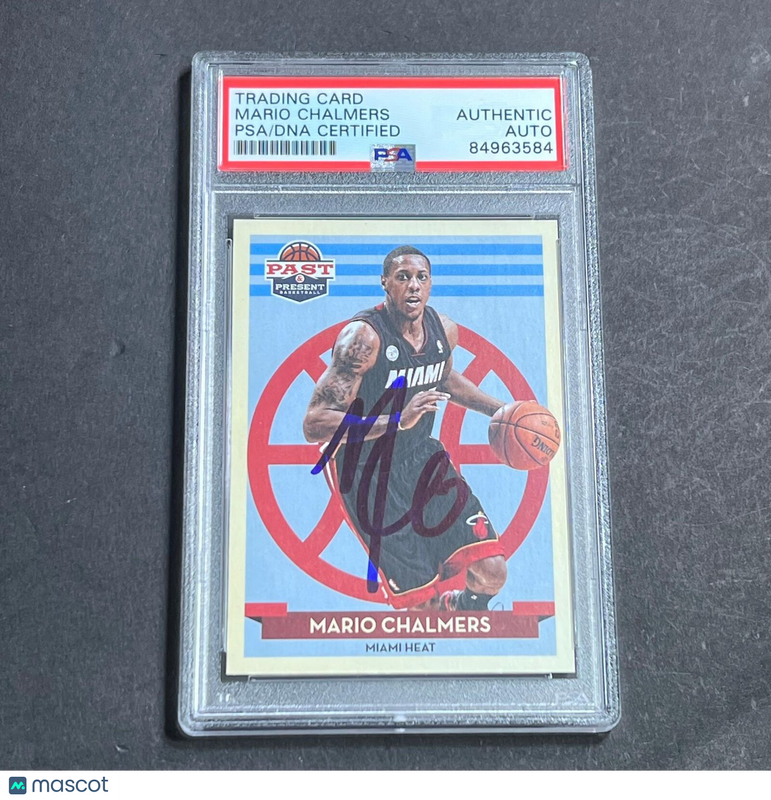 2012 NBA Lifetime #127 Mario Chalmers Signed Card AUTO PSA Slabbed Heat