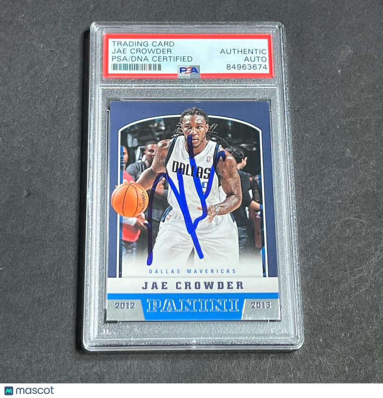 2012-13 PANINI BASKETBALL #234 Jae Crowder Signed Card AUTO PSA Slabbed Maverick