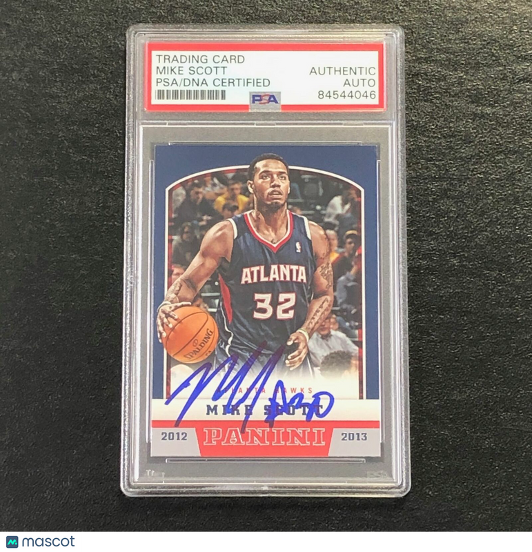 2012-13 Panini Basketball #228 Mike Scott Signed Card Auto PSA Slabbed Hawks