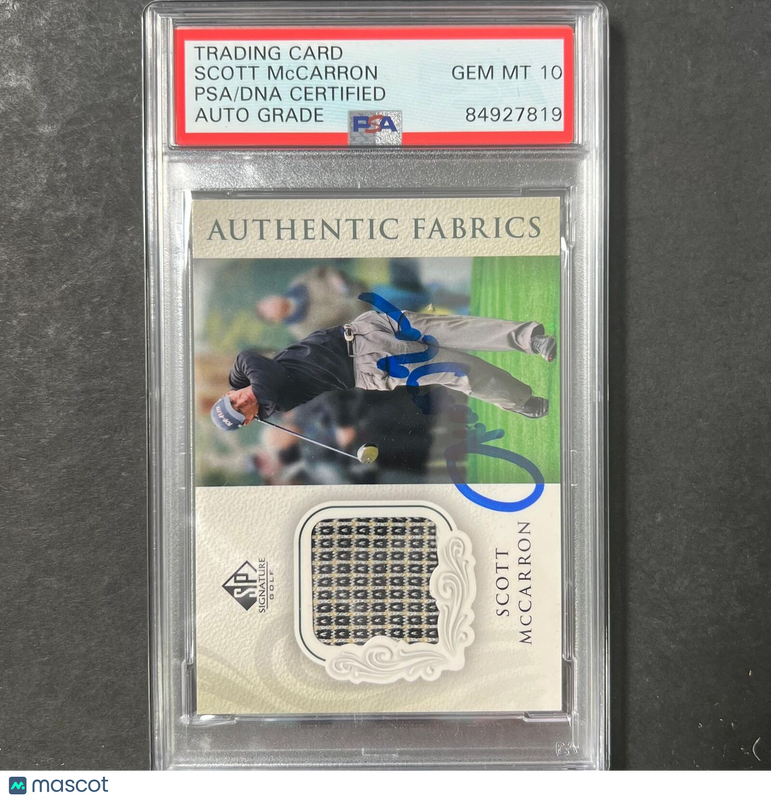 2004 Upper Deck #AF-SM Scott McCarron Signed Card PSA/DNA Autographed AUTO 10 Sl