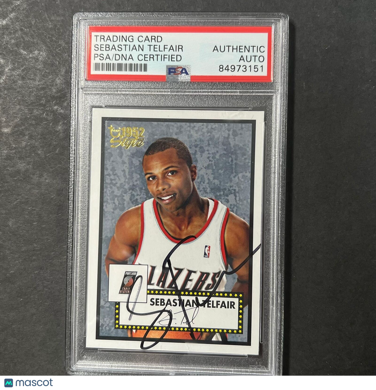 2005-06 Topps 1952 Style #128 Sebastian Telfair Signed Card AUTO PSA/DNA Slabbed