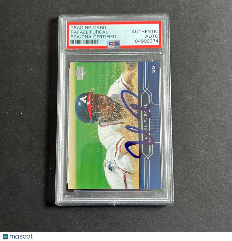 2004 Upper Deck #21 Rafael Furcal Signed Card Auto PSA Slabbed Braves