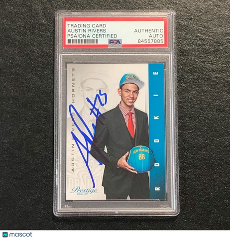 2012-13 Panini Prestige#202 Austin Rivers Signed Card Auto PSA Slabbed Hornets