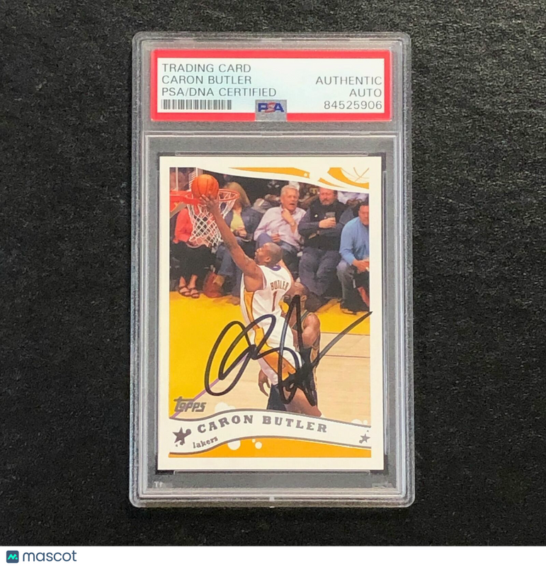 2005-06 Topps Basketball #32 Caron Butler Signed Card AUTO PSA Slabbed Lakers