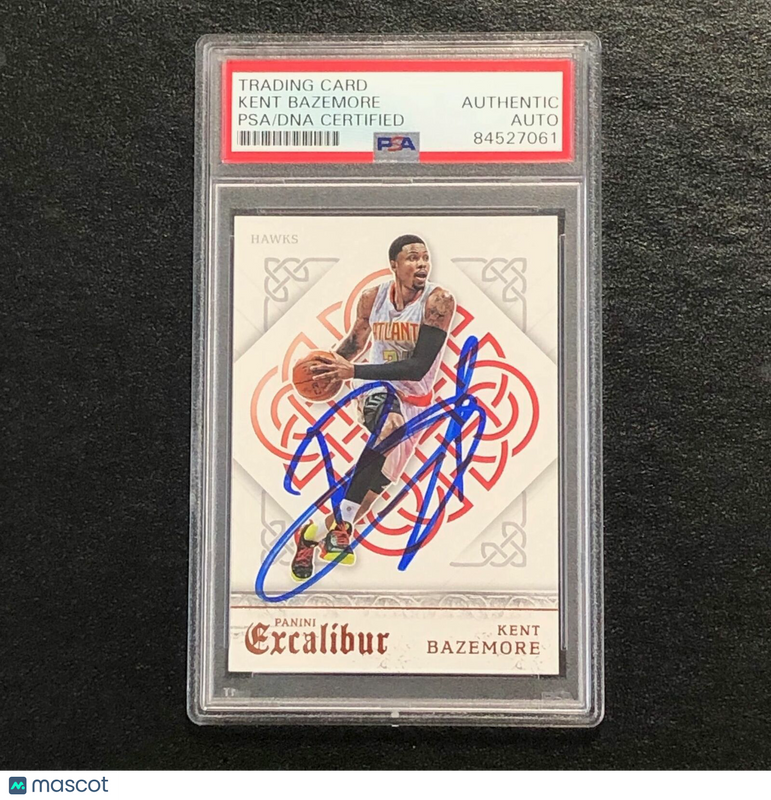 2015-16 Panini Excalibur #110 Kent Bazemore Signed Card AUTO PSA Slabbed Hawks