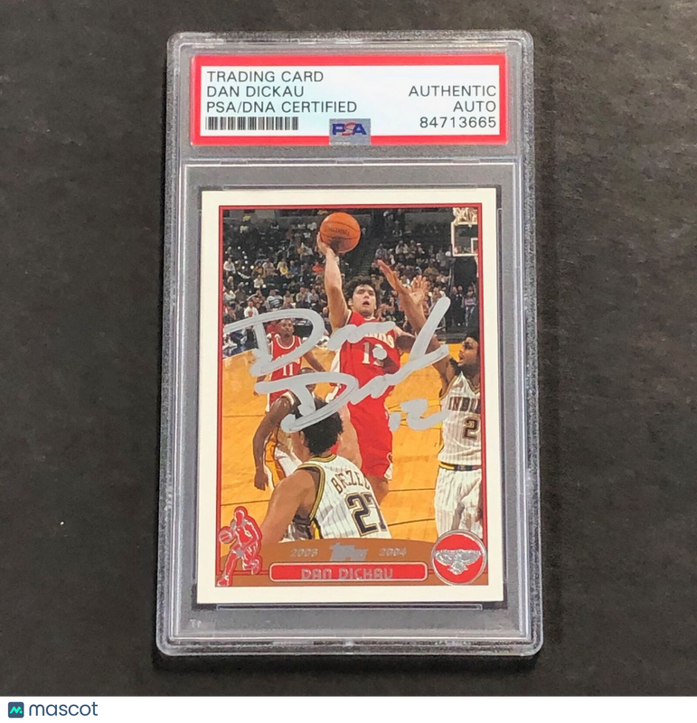 2003-04 NBA Topps #161 Dan Dickau Signed Card AUTO PSA Slabbed Hawks