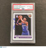 2016-17 Panini Complete #156 Malachi Richardson Signed Card Auto PSA Slabbed Kings