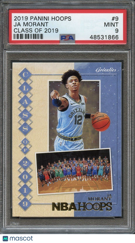 2019 Panini Hoops #9 Ja Morant PSA 9 Mint RC Class of 2019
