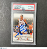 2009 Panini Prestige #62 Devin Harris Signed Card AUTO PSA Slabbed